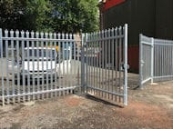 Double Steel Gates and Fencing at Bolton Mercedes Storage Compound
